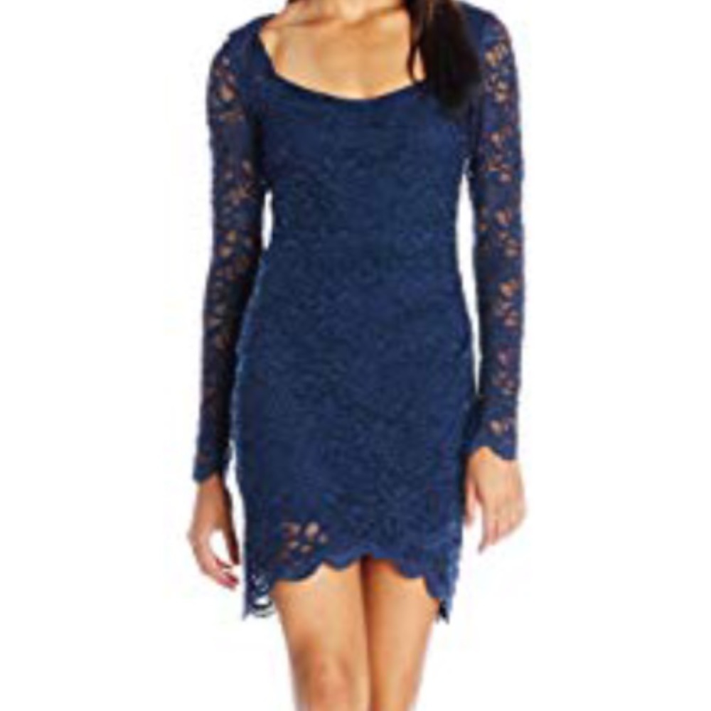 Jump Navy Lace Dress